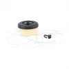 Valosarja RealPower 492880 LED lämminvalkoinen, paristokäyttöinen, 8 m, musta