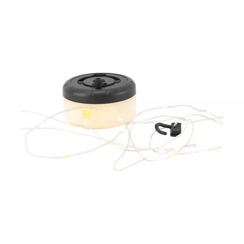 Valosarja RealPower 492880 LED lämminvalkoinen, paristokäyttöinen, 8 m, musta