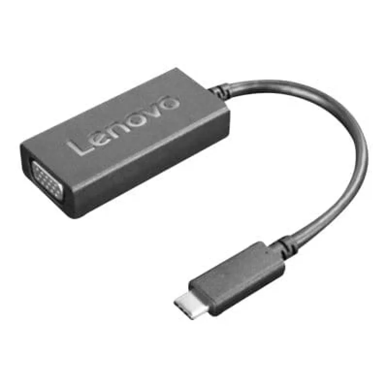 Lenovo 4X90M42956 videokaapeliadapteri VGA (D-Sub) USB Type-C musta