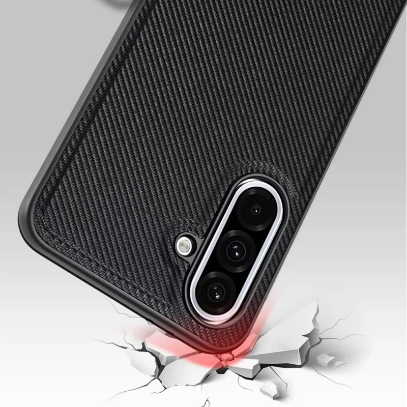 StyleShell NYLO, puhelinkotelo musta, Samsung Galaxy A36 5G