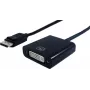 STANDARD DisplayPort-DVI-sovitin, DP-uros-DVI-naaras, 0,15 m (S3202)