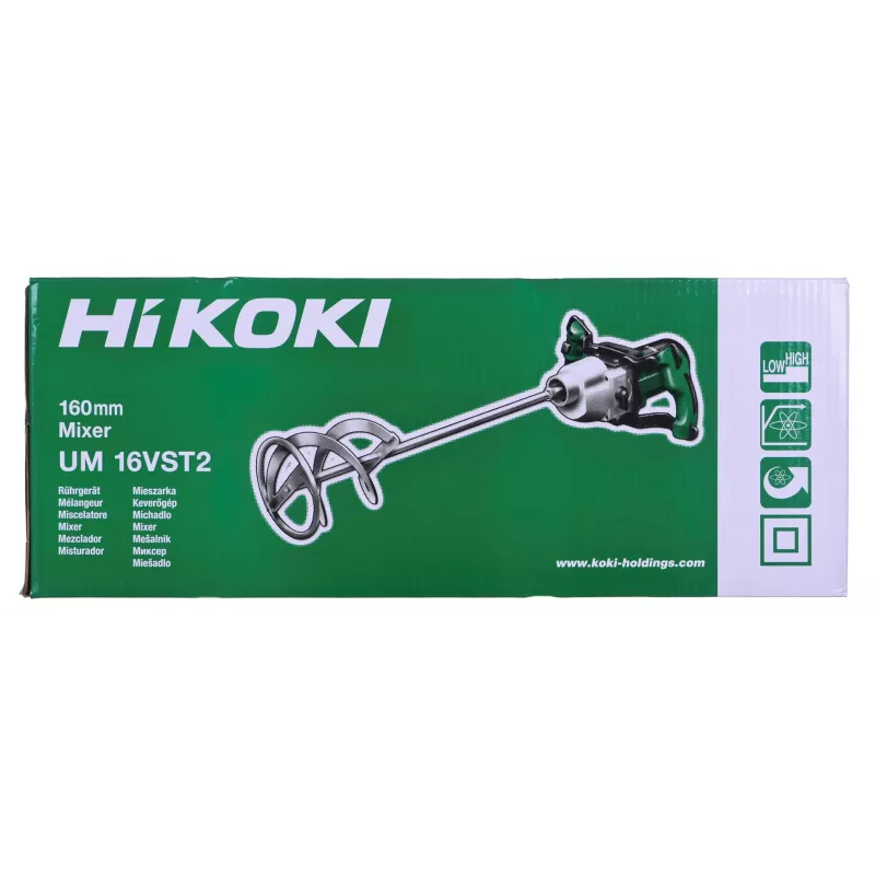 Sekoitin Hikoki UM16VST2UAZ 1600W 2-Gang — sähköinen laasti- ja maalisekoitin