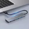 GRAUGEAR G-HUB2A2C-AC USB-keskitin USB 3.2 Gen 1 (3.1 Gen 1) Type-A + Type-C 5000 Mbit/s hopea