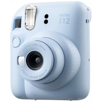 Pikakamera Fujifilm Instax Mini 12 sininen — 86 x 54 mm tulosteet, 60 mm polttoväli, elektroninen suljin