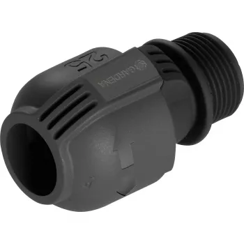 Sprinklersystem-liitin 25 mm > 1, musta liitin/harmaa
