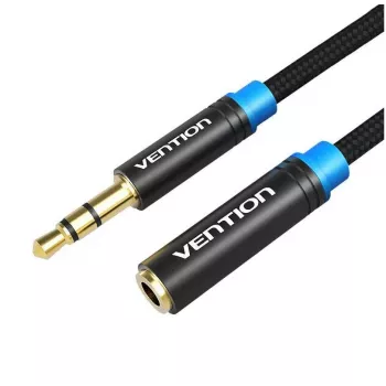 Vention audiokaapeli 3,5 mm uros–naaras VAB-B06-B500-M 5 m musta