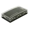 USB-keskitin DeLOCK 4 porttia ulkoinen USB 2.0 480 Mbit/s