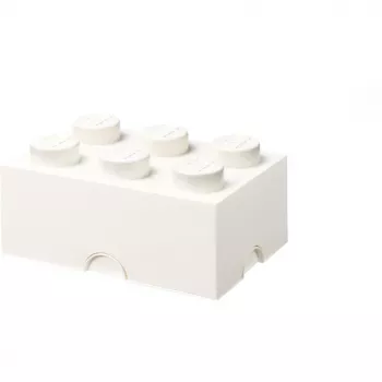 LEGO Storage Brick 6, säilytyslaatikko valkoinen