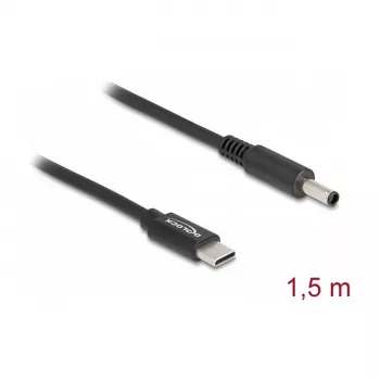 DeLOCK kannettavan laturikaapeli USB Type-C -pistoke Dell 4.5 x 3.0 mm -pistoke 1,5 m 20 V