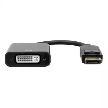 DisplayPort - DVI -adapteri Garbot 20 cm uros/naaras musta, 20 cm kaapeli, uros DisplayPort - naaras DVI