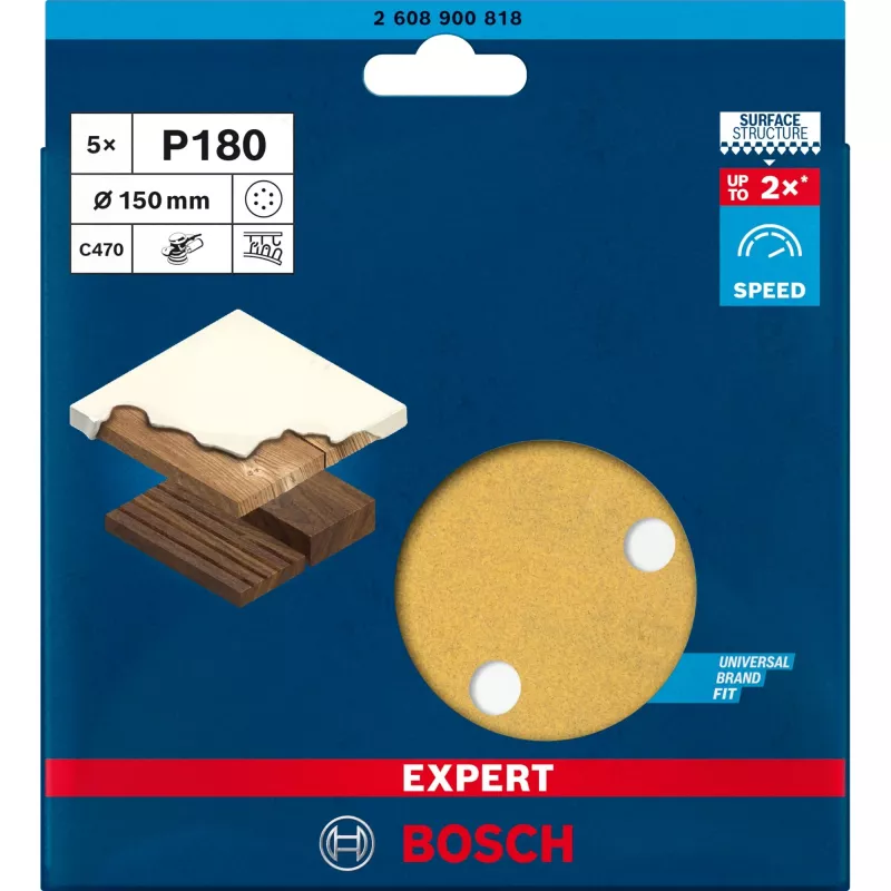 Bosch 2 608 900 818 hiomapaperi kiertotyökaluille puu