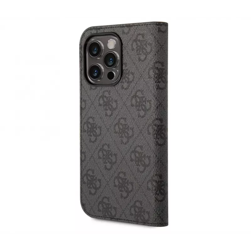 GUESS | Book Case | Apple | iPhone 14 Pro Max | kumi/silikoni | musta
