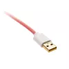 Ducky Premicord USB-kaapeli 1,8 m USB A USB C pinkki