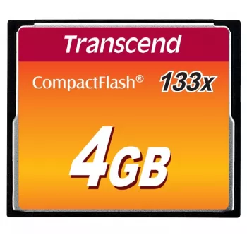 Flash-muisti Transcend 4GB CompactFlash 133x TS4GCF133