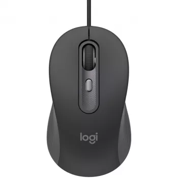 Logitech Signature Wired M520 for Business optinen langallinen hiiri USB-C Plug-and-Play Windows/Mac/Chrome/PC/kannettavat - grafiitti