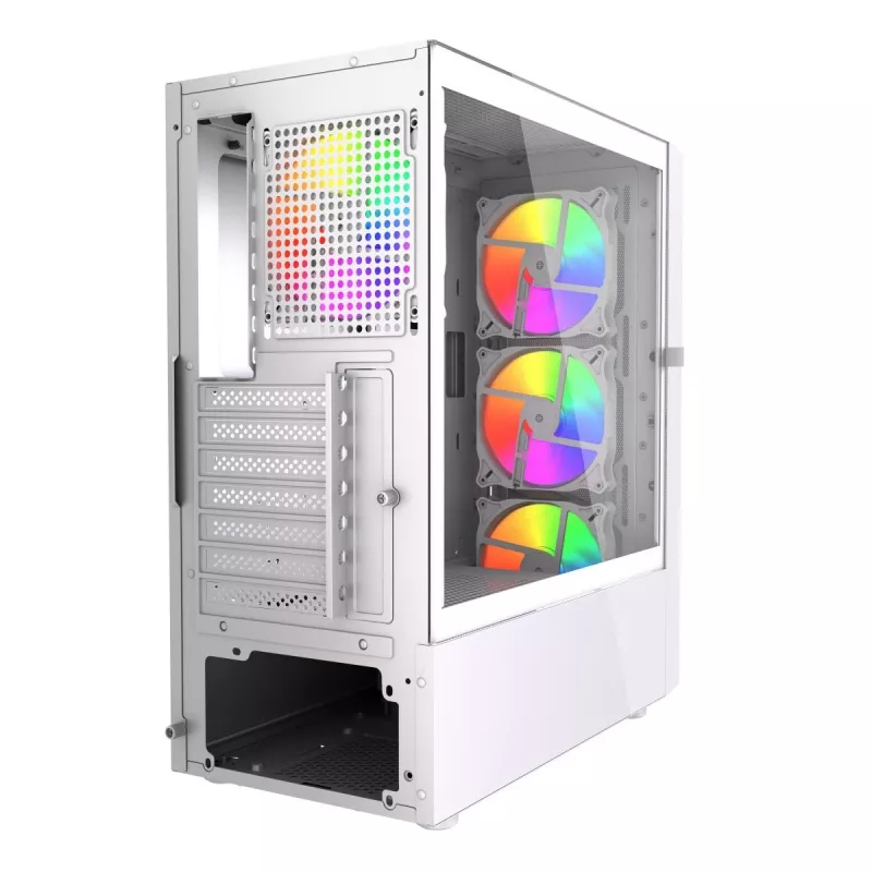 PC-kotelo Midi-Tower Fornax 4300 ATX valkoinen