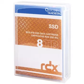 RDX-kasetti Overland-Tandberg 8 TB SSD, RDX-tallennusmedia, 87×119×23 mm, musta