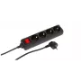 Microconnect MC-GRU00415BS jatkojohto 1,5 m 4 pistorasiaa sisäkäyttöön musta