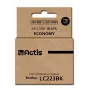 Mustepatruuna ACTIS KB-223BK yhteensopiva Brother LC223BK kanssa, musta pigmenttimuste 16 ml, vakiokapasiteetti