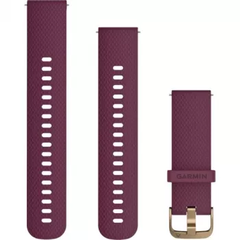 Garmin Quick Release 20 mm silikoninen vaihtoranneke, violetti/kulta