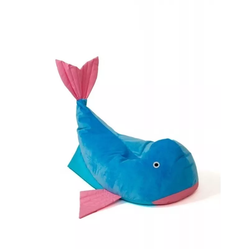 Sako-rahi Whale sininen-pinkki L 110 x 80 cm