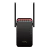 Wi‑Fi-signaalinvahvistin Cudy RE3000 2400–5000 MHz, 802.11ax/ac/n/g/b/a, Ethernet 100 Mbps, ulkoinen antenni, musta/punainen
