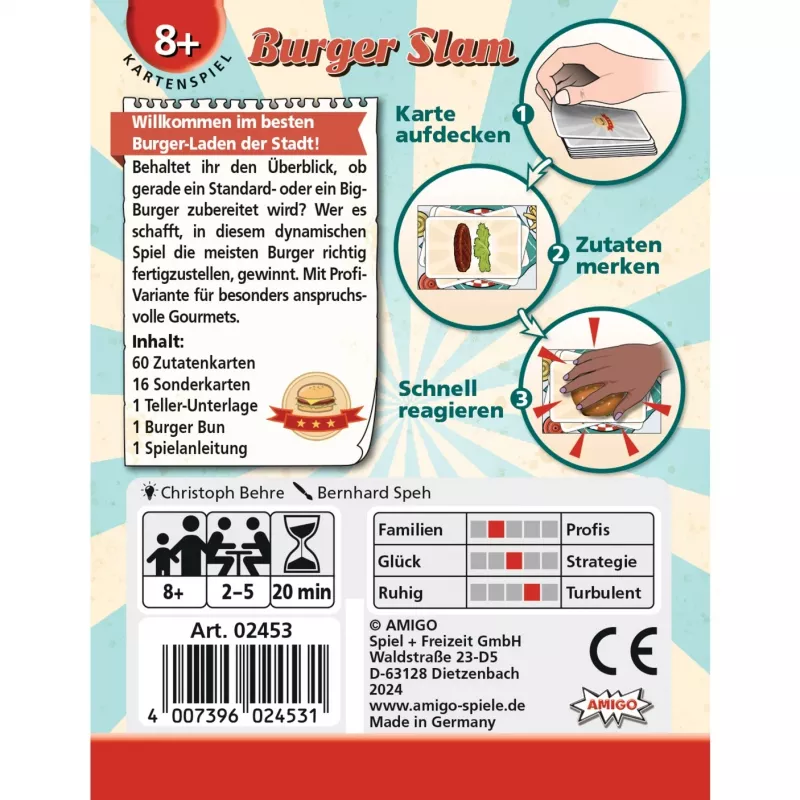 Burger Slam, korttipeli