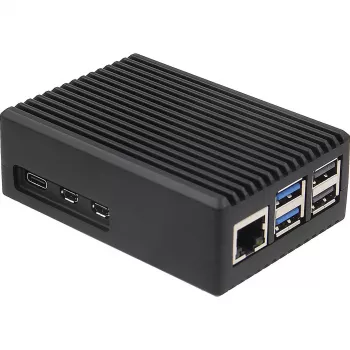 INTER-TECH kotelo Raspberry Pi 5:lle — ODS-739 kompakti muotoilu