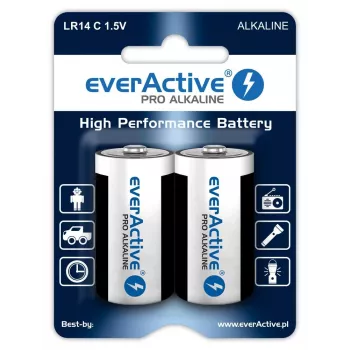 Alkaliparistot everActive Pro LR14 C 1,5 V 8000 mAh — 2 kpl