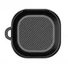 Tech-Protect Rough Carbon suojakuori Samsung Galaxy Buds 2 Pro/2/Live/Pro -latauskoteloon, musta