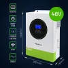 Hybridi-aurinkoinvertteri QOLTEC 53861 6,2 kVA 6,2 kW