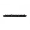Patch-paneeli LANBERG PPU5-1048-B 1U, 48 porttia Cat5e, musta, 445×102×44,5 mm