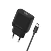 Laturi Beline Beli02176 30W USB-C USB-C-kaapelilla, musta