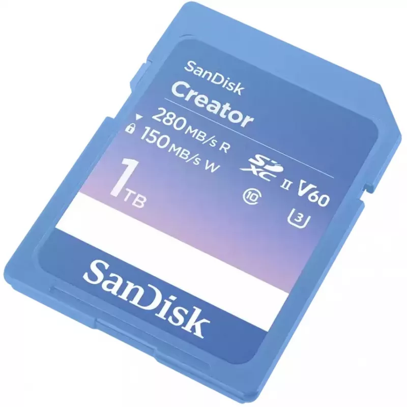 SanDisk Creator SD UHS-II -muistikortti, 1 TB, sininen, SDSDXEP-1T00-GNCIS