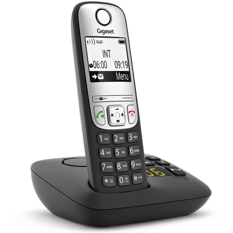 Gigaset A690A - analoginen/DECT-puhelin - langaton luuri - kaiutin - 100 merkintää - musta (S30852-H2830-B101)