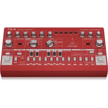 Analogi syntetisaattori Behringer TD-3-RD punainen 9V DC