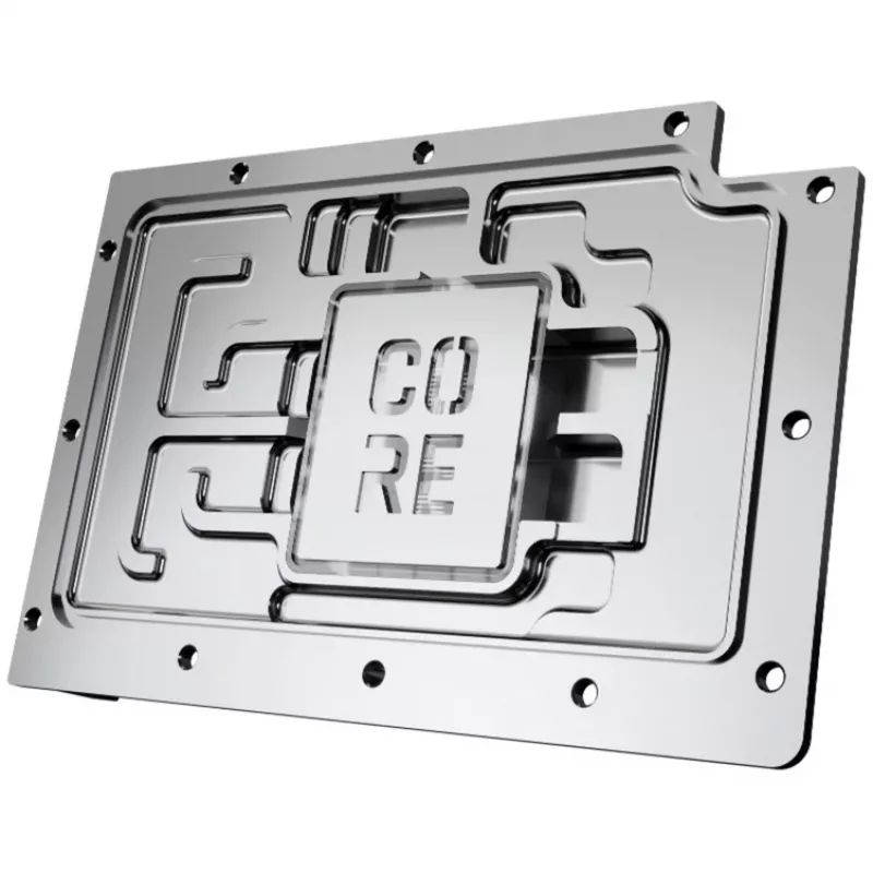 Näytönohjaimen vesijäähdytin Alphacool RTX 5080 Phoenix läpinäkyvä hopea backplatella
