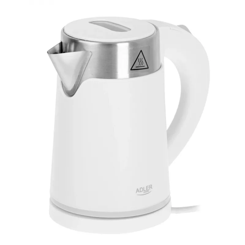 Vedenkeitin Adler AD 1372w – 0,6 L, 800 W, ruostumaton teräskotelo, kosketusohjaus