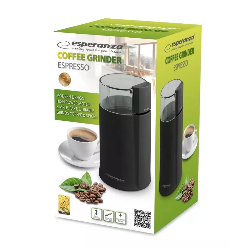 Esperanza EKC001K kahvimylly musta 160 W
