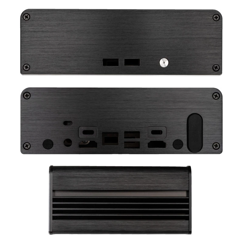 Akasa Newton CTN UCFF-kotelo Intel NUC -tietokoneille, musta (A-NUC75-M1B)