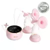Sähköinen rintapumppu neno Bella Twin – elektroninen, 150 ml pullot, 6 stimulaatio- / 9 imutaso, USB Li-Ion-akku, pinkki/läpinäkyvä