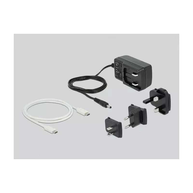 Telakointiasema DeLOCK USB Type-C™ 3.2 2 x 2,5 tuuman SATA-kiintolevyille/SSD-levyille