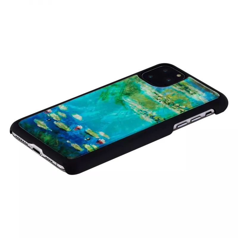 Puhelinkotelo iKins iPhone 11 Pro Max – lumpeenkukkadesign, musta