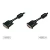 DIGITUS DVI-D-jatkokaapeli 2 m, DVI-D - DVI-D, musta