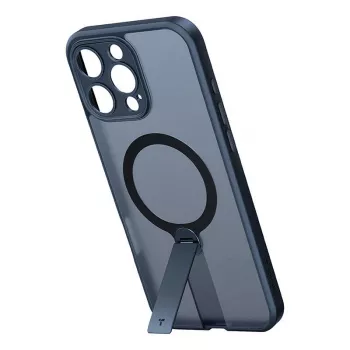 Torras Pstand Spin Case kotelo iPhone 16 Pro -puhelimelle (musta)