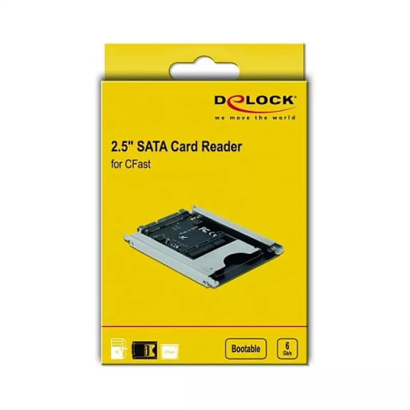 Kortinlukija DeLOCK 91753 SATA sisäinen harmaa