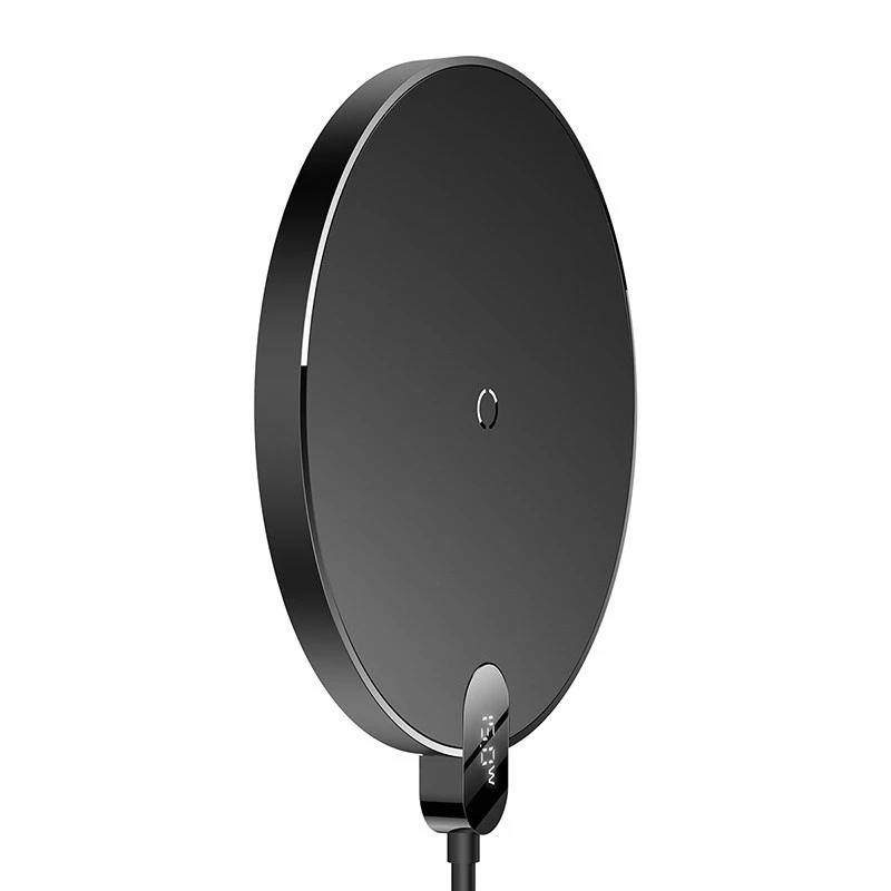 Baseus CCED000001 laturi mobiililaitteille kuulokkeet, älypuhelin musta USB langaton lataus sisäkäyttöön