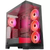 PC-kotelo MODECOM Volcano SPACE APEX ARGB Midi Tower, karkaistu lasi, USB-C, tukee ATX/microATX/Mini-ITX, GPU jopa 430 mm, CPU-jäähdytin jopa 180 mm