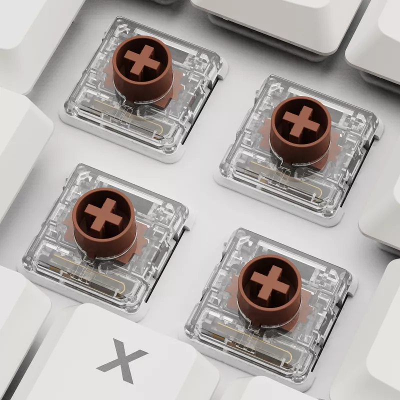 Sharkoon PureWriter W65 langaton näppäimistö, QWERTZ saksalainen, valkoinen, Kailh Choc V2 Red
