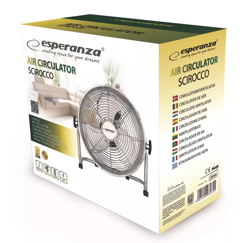 Pöytätuuletin ESPERANZA EHF005 Scirocco 12
